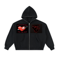 Fleeced Full-Zip Boxy Hoodie