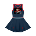 Women's Color Block A-Line Sleeveless Dress