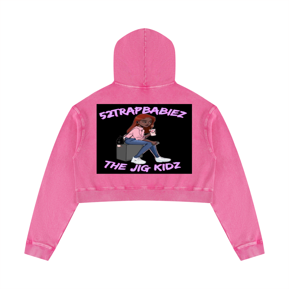 Women’s Mineral Washed Crop Hoodie