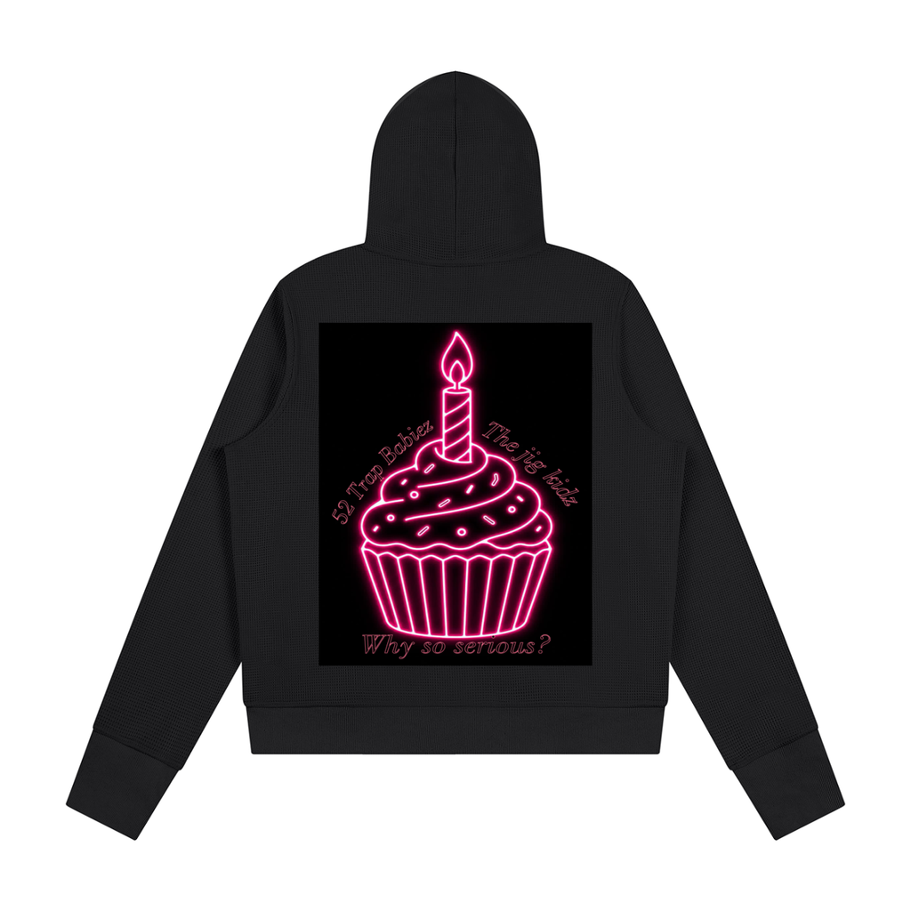 Women's Waffle Full Zip Hoodie