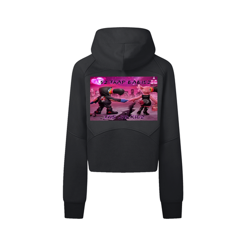 Cropped Zip-Through Hoodie