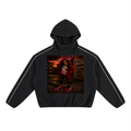 Unisex Boxy Piping Fleece Hoodie