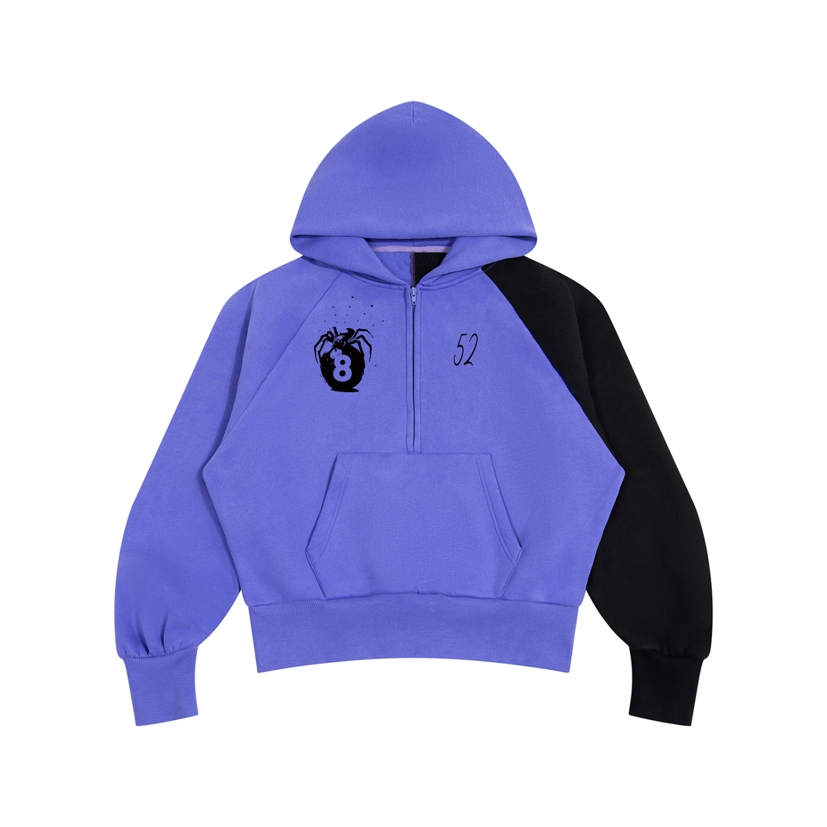 Unisex Color-Block Fleece Hoodie