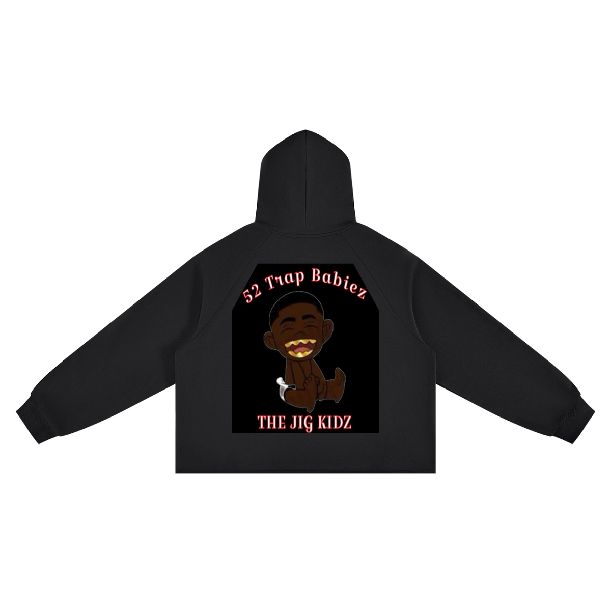 Unisex Vintage Wash Raw Edge Boxy Hoodie