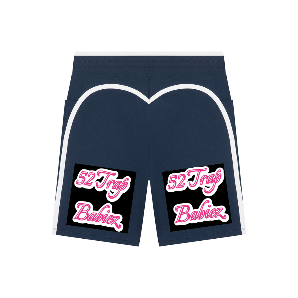Women's High Rise Color Block Yoga Shorts