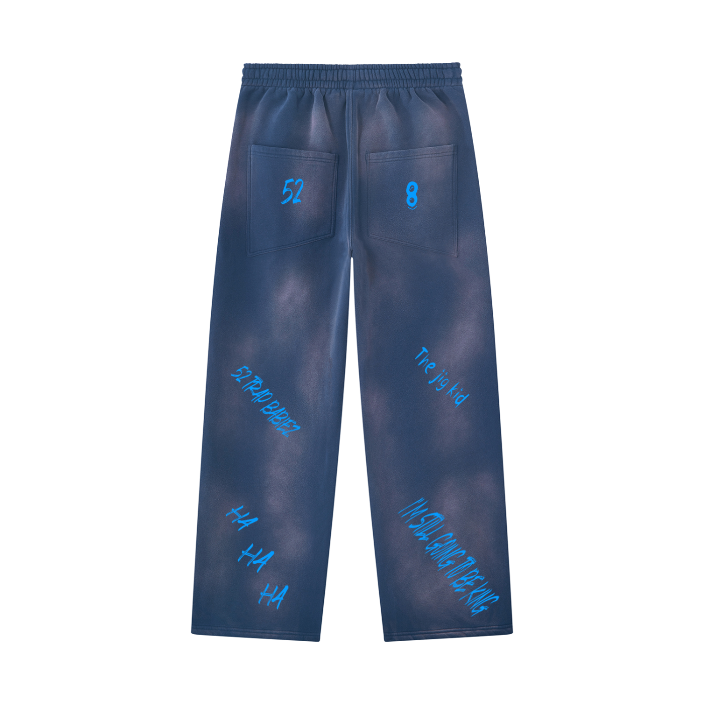 Unisex Sunfade Wide Leg Fleece Sweatpants