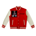 Two-Tone Fleeced Varsity Jacket