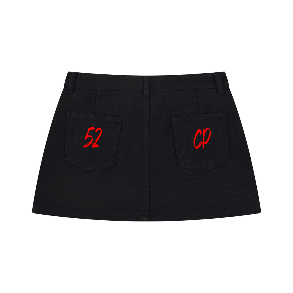 Women's Studded Denim Mini Skirt