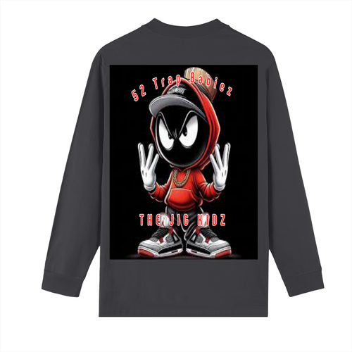 Crew Neck Drop Shoulder Long Sleeve Shirt