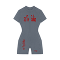 Women's Quarter-Zip Short Sleeve Romper