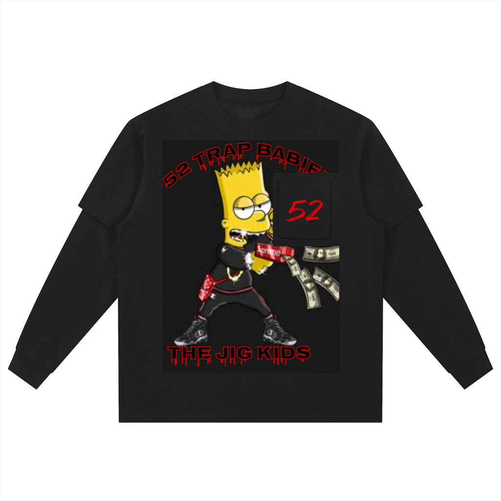 Layered Long Sleeve Oversized Tee